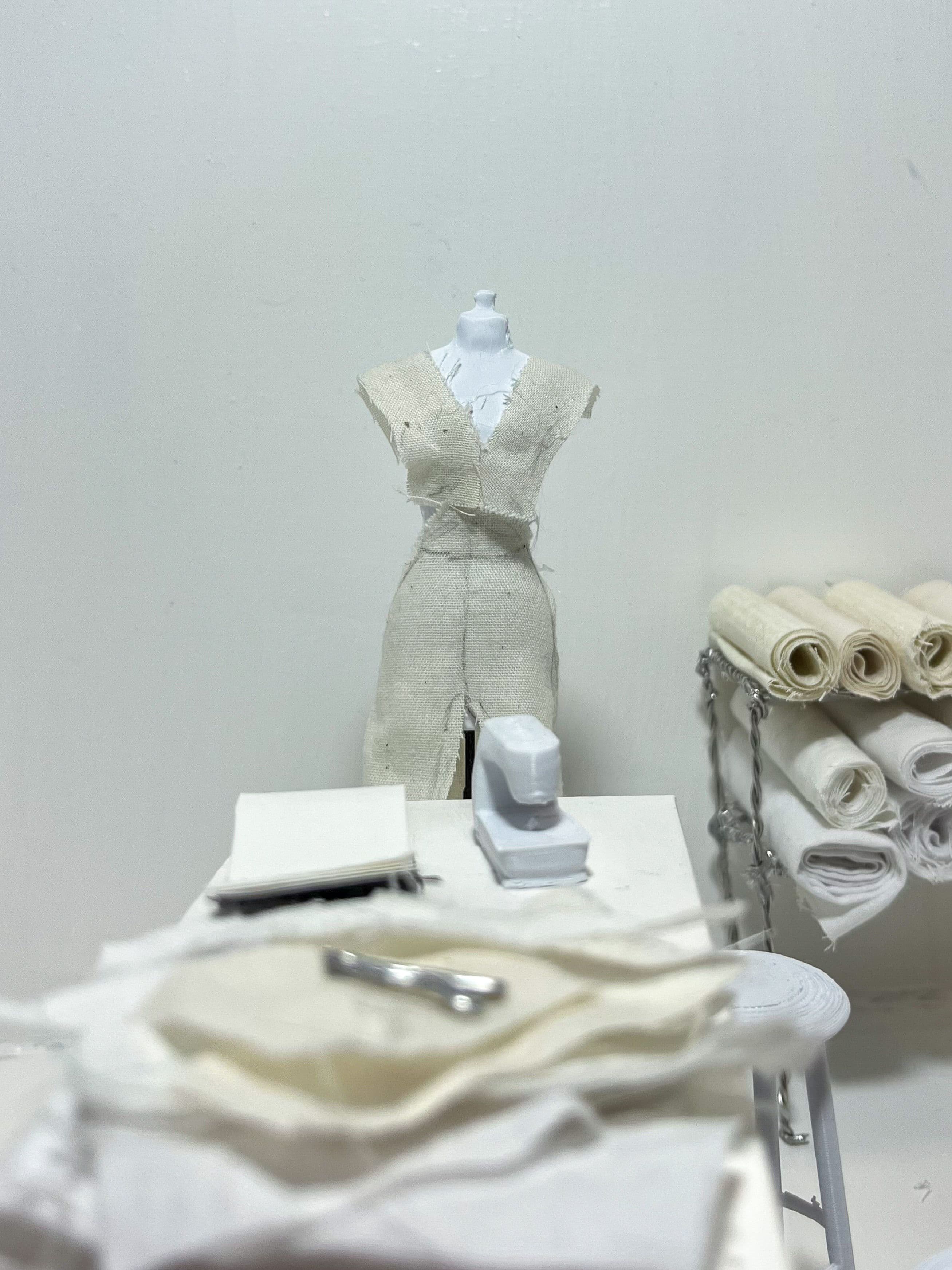 Digital photography of mixed media miniature installation