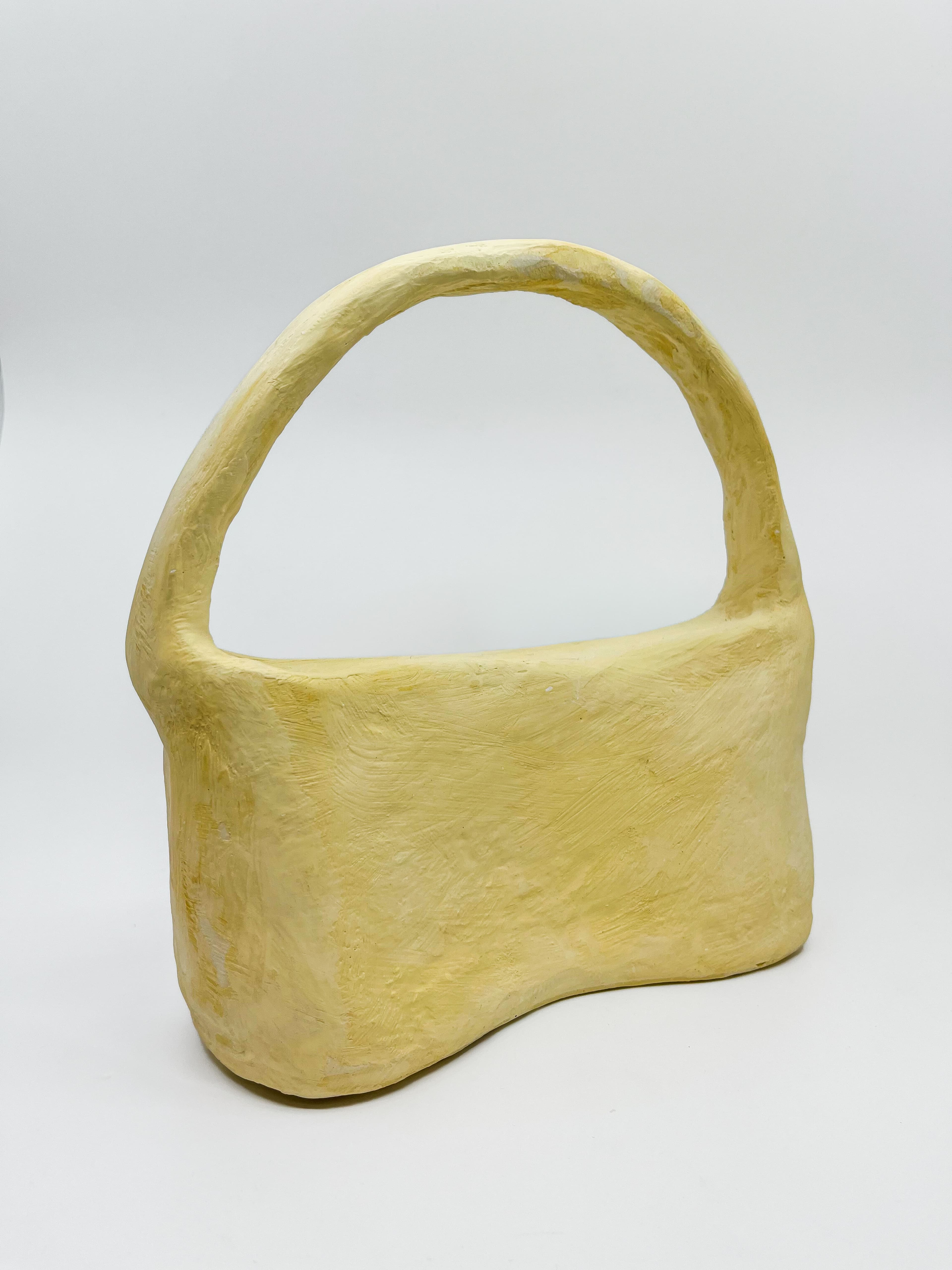 Plaster casting of purse